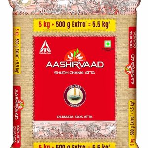 Aashirvaad Shudh Chakki Atta, 5kg Pack, 100% Whole Wheat Flour, 0% Maida